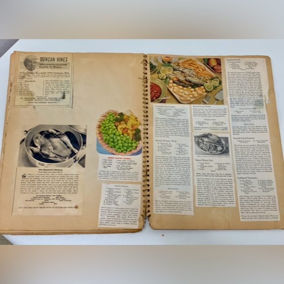1940s/50s Antique Scrap Book Filled with Recipes Articles Advertisements - Picture 11 of 16